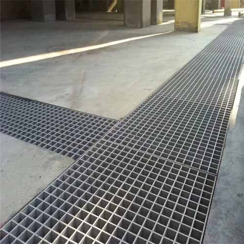 Galvanized Steel Driveway Floor Bearing Bar Grid Smooth Serrated Grating